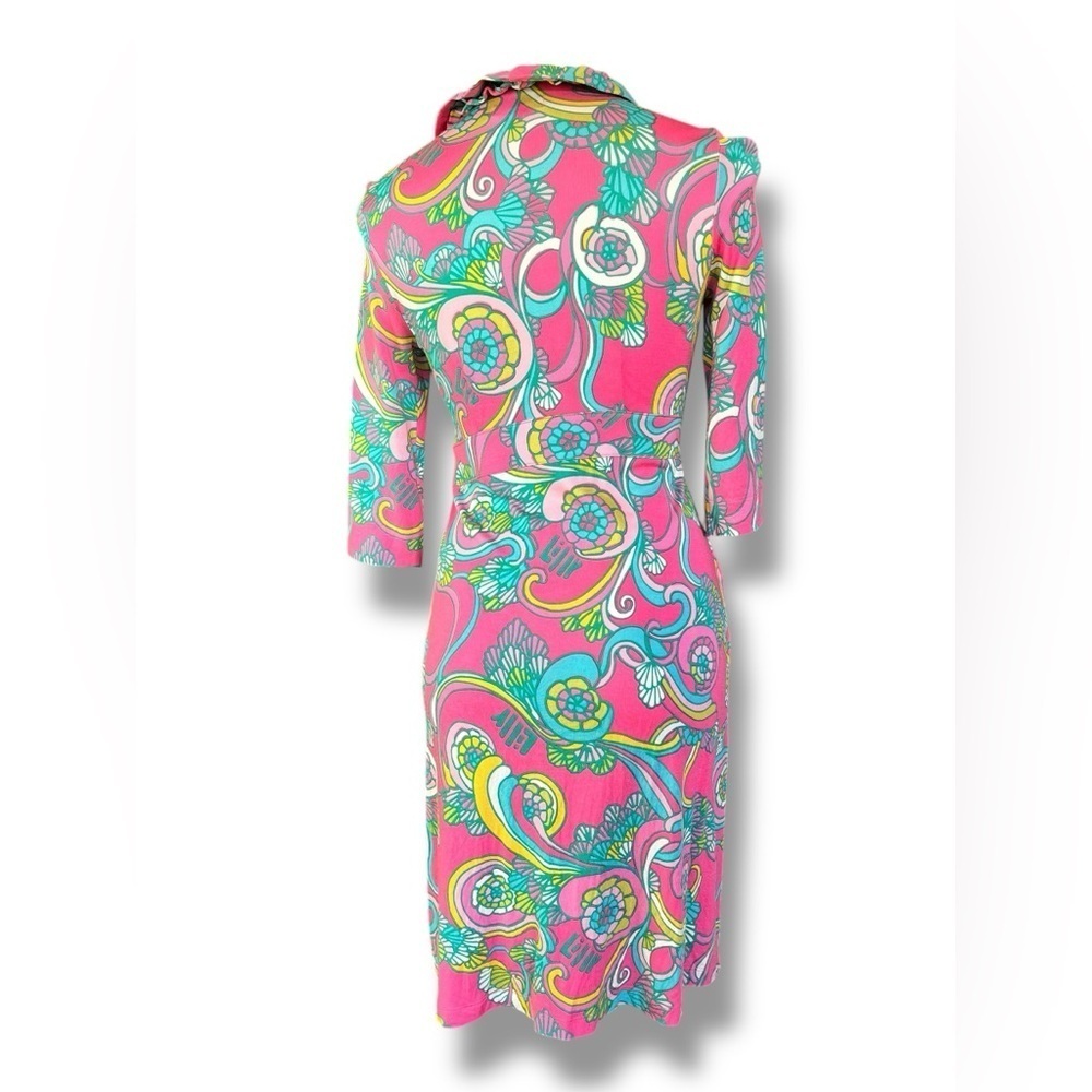 Lilly Pulitzer Shell We Dance Ruffled Wrap Dress XS - Picture 3 of 9